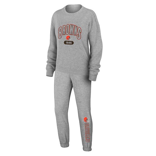 Женский лонгслив и брюки для отдыха heather gray cleveland browns plus size knitted tri-blend Wear By Erin Andrews
Женский лонгслив и брюки для отдыха heather gray cleveland browns plus size knitted tri-blend Wear By Erin Andrews