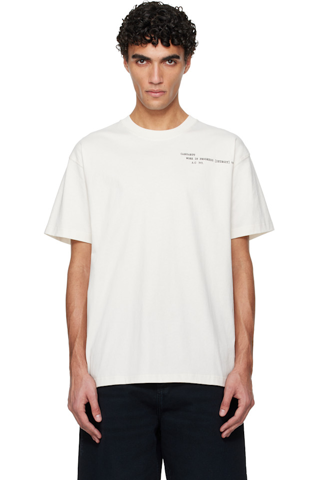 Carhartt Work In Progress Белая перфорированная футболка
Carhartt Work In Progress Белая перфорированная футболка