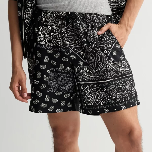 Мужские шорты с банданой Retrofit, черный
Мужские шорты с банданой Retrofit, черный