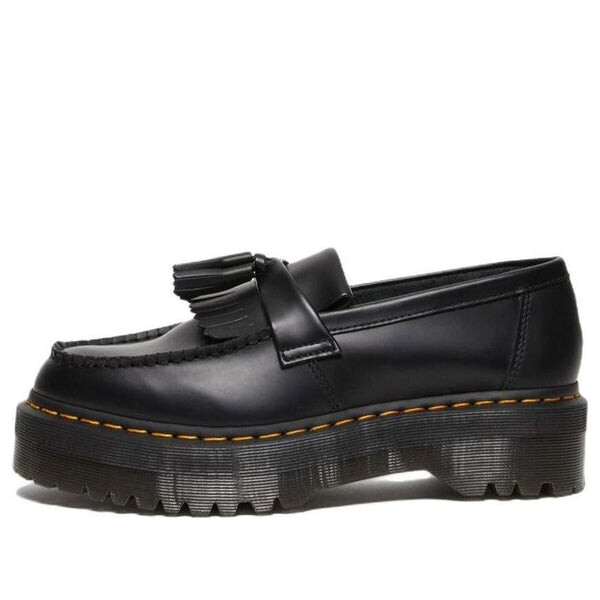 Кроссовки adrian leather platform tassel loafers 'black smooth' Dr. Martens, черный 
Кроссовки adrian leather platform tassel loafers 'black smooth' Dr. Martens, черный