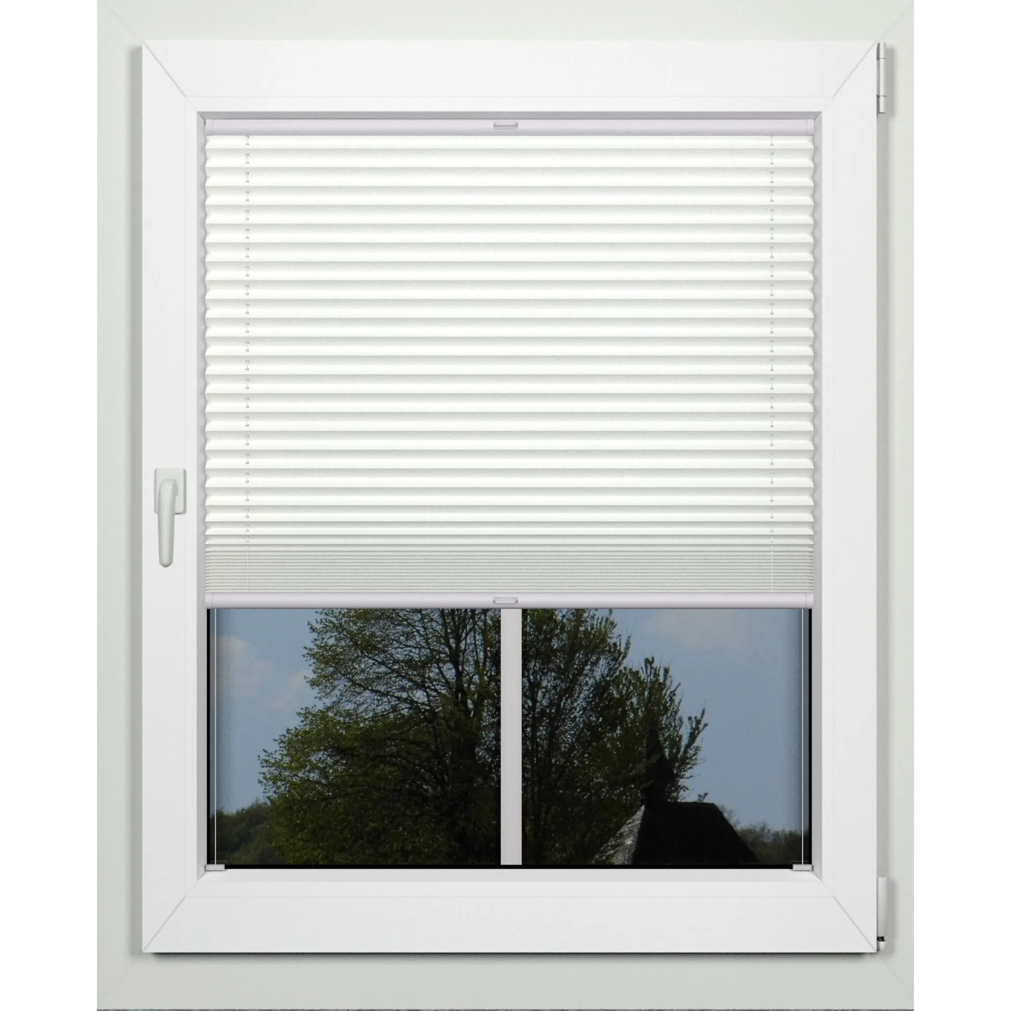 Жалюзи плиссе Indeko «superior», затемняющие, энергосберегающие, с сверлением, натяжные, на заказ, цвет weiß + weiß
Жалюзи плиссе Indeko «superior», затемняющие, энергосберегающие, с сверлением, натяжные, на заказ, цвет weiß + weiß