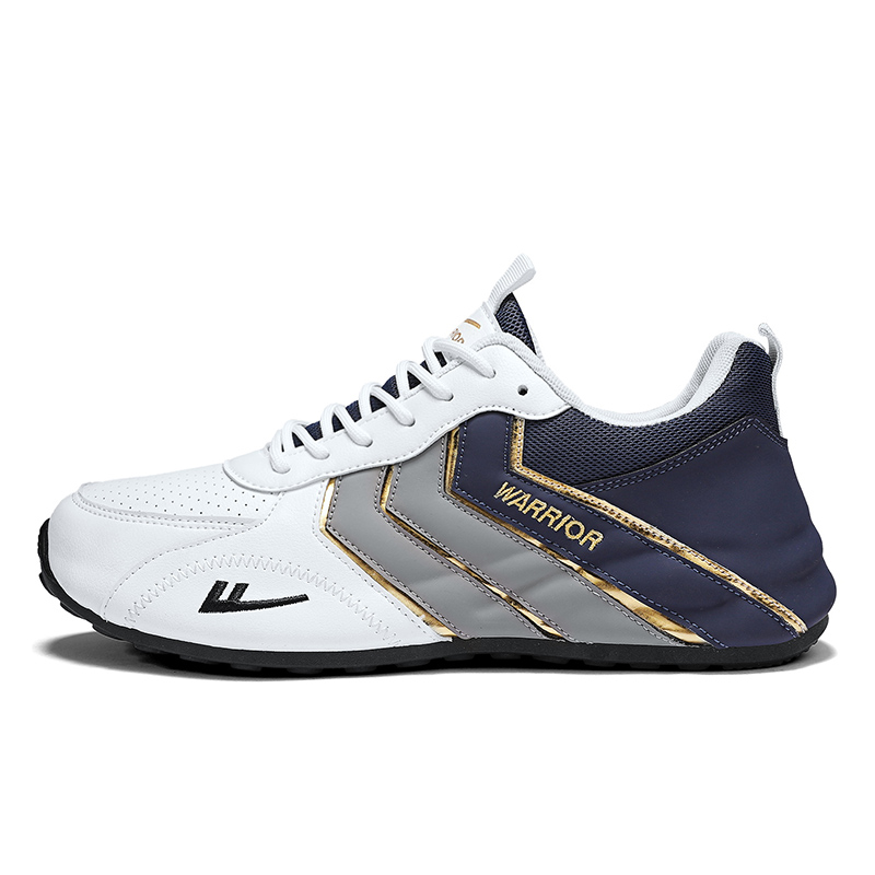 Антискользящие износостойкие низкие скейтерские кеды Warrior мужские бело-серо-темно-синие
Антискользящие износостойкие низкие скейтерские кеды Warrior мужские бело-серо-темно-синие