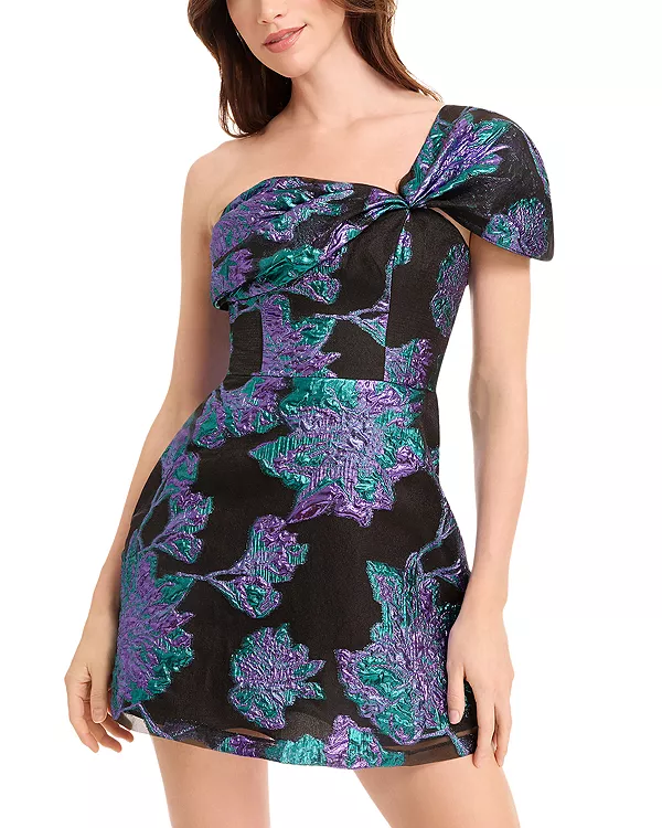 Мини-Платье оливкового цвета с металлическим бантом на плечах Dress The Population, синий
Мини-Платье оливкового цвета с металлическим бантом на плечах Dress The Population, синий