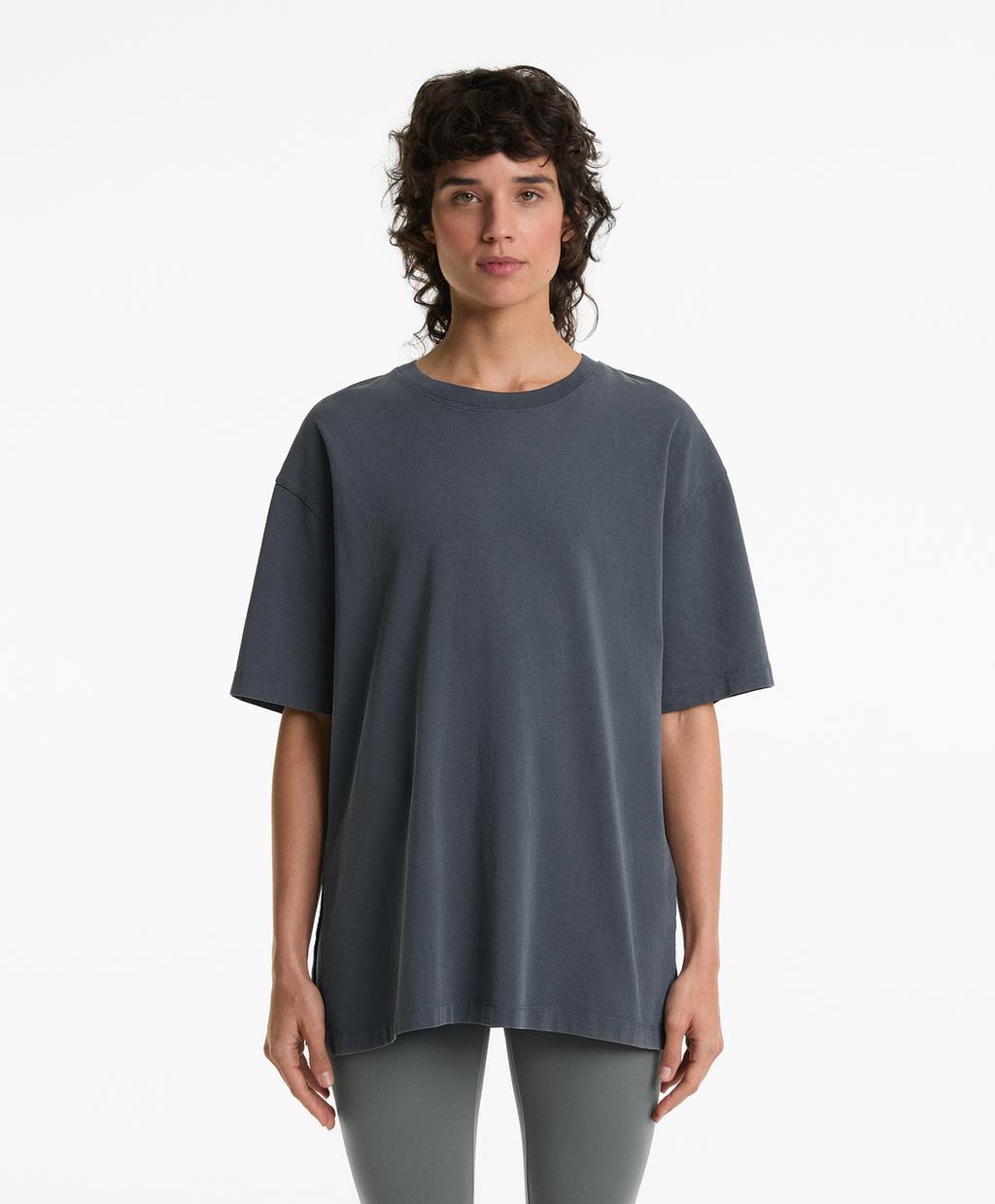 Футболка из хлопчатобумажной смеси с коротким рукавом Oysho, цвет Steel
Футболка из хлопчатобумажной смеси с коротким рукавом Oysho, цвет Steel