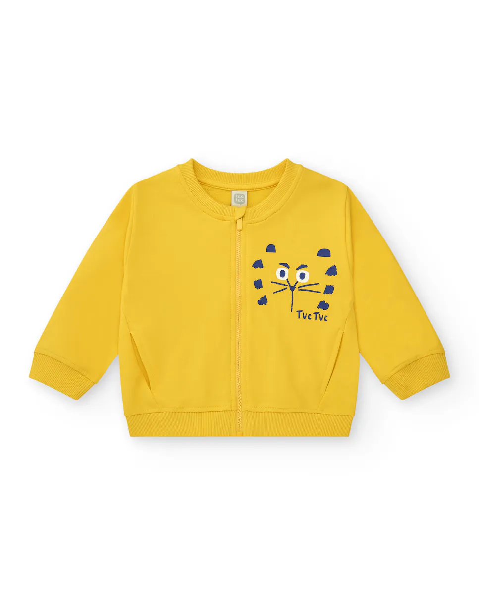 Мягкая толстовка для мальчика с круглым вырезом и застежкой-молнией Tuc tuc, желтый
Мягкая толстовка для мальчика с круглым вырезом и застежкой-молнией Tuc tuc, желтый