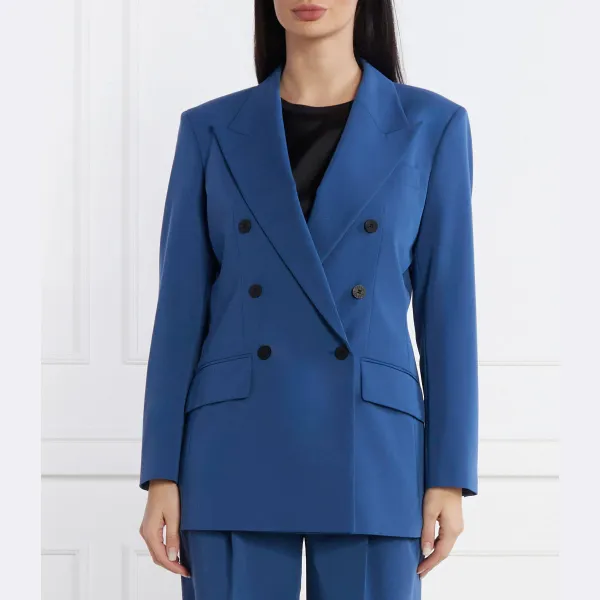 Элегантная куртка Amalisa классического кроя Hugo, синий 
Элегантная куртка Amalisa классического кроя Hugo, синий