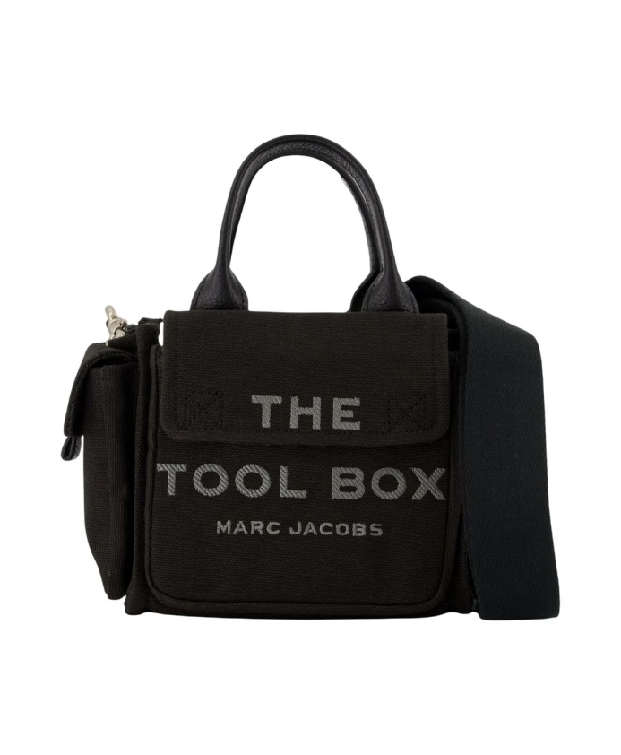 Черная хлопковая сумка через плечо Marc Jacobs, черный
Черная хлопковая сумка через плечо Marc Jacobs, черный