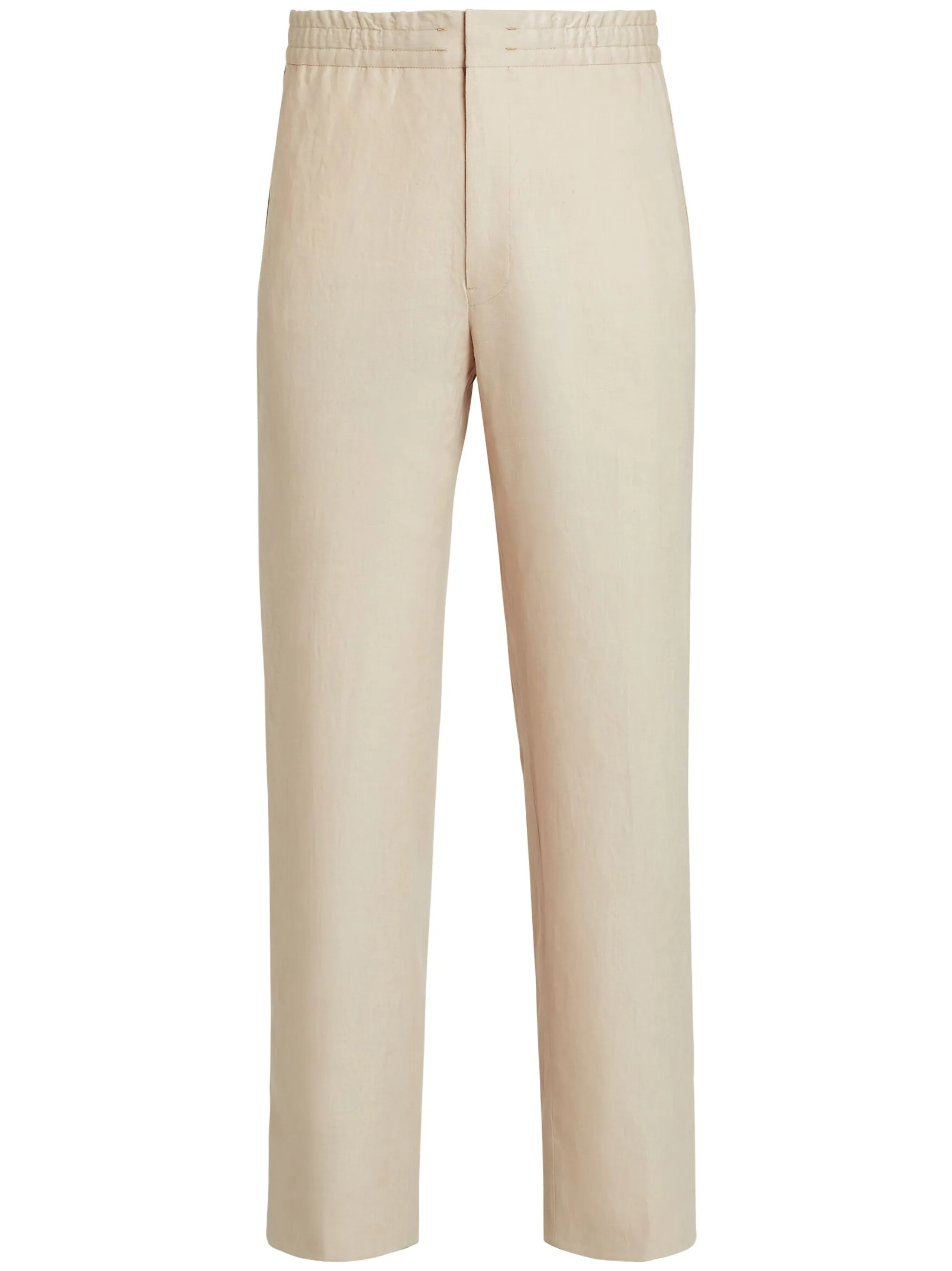 Льняные брюки с эластичным поясом Zegna, кремовый
Льняные брюки с эластичным поясом Zegna, кремовый
