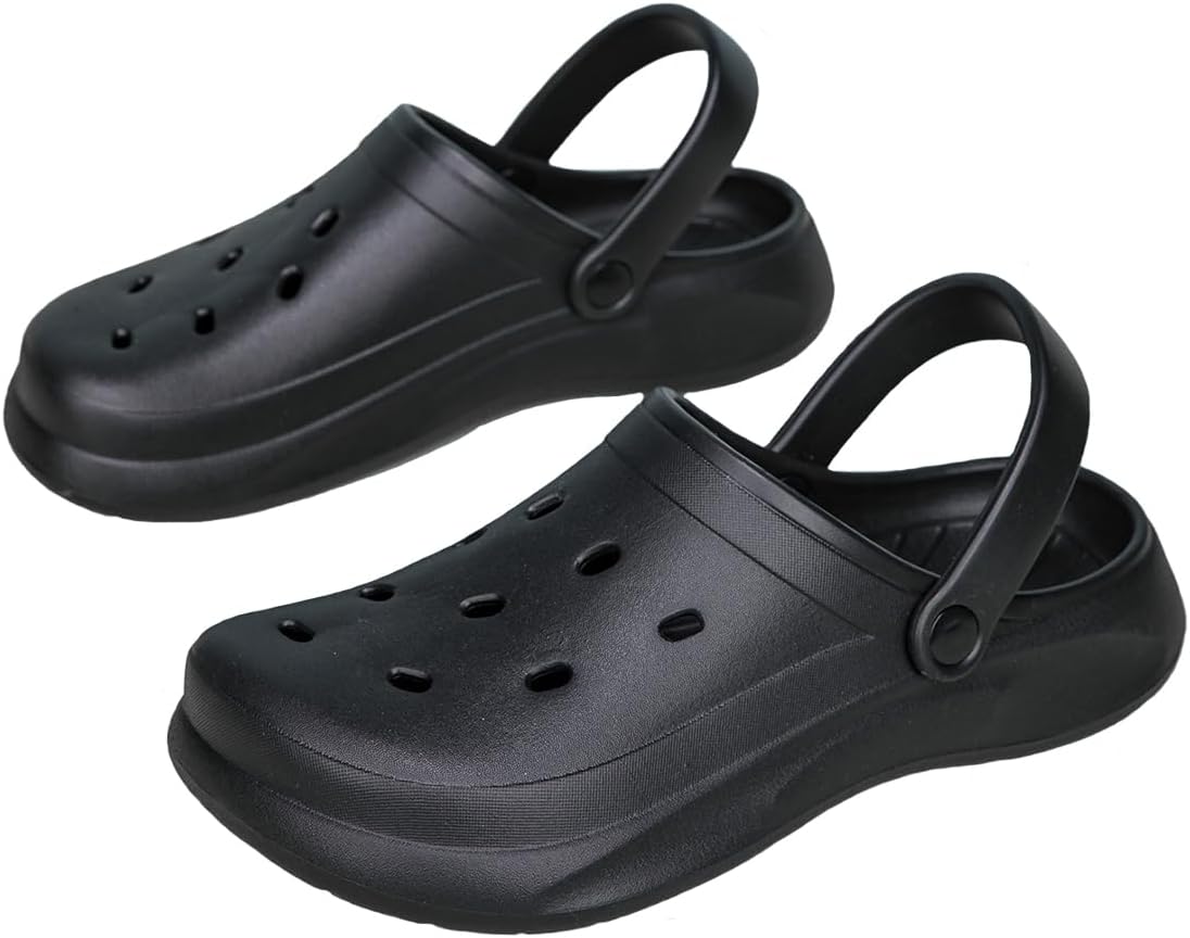 Летние легкие дышащие быстро сохнущие садовые сандалии, пляжные шлепанцы, сабо и мюли HYDLONGR для мужчин и женщин, черный
Летние легкие дышащие быстро сохнущие садовые сандалии, пляжные шлепанцы, сабо и мюли HYDLONGR для мужчин и женщин, черный