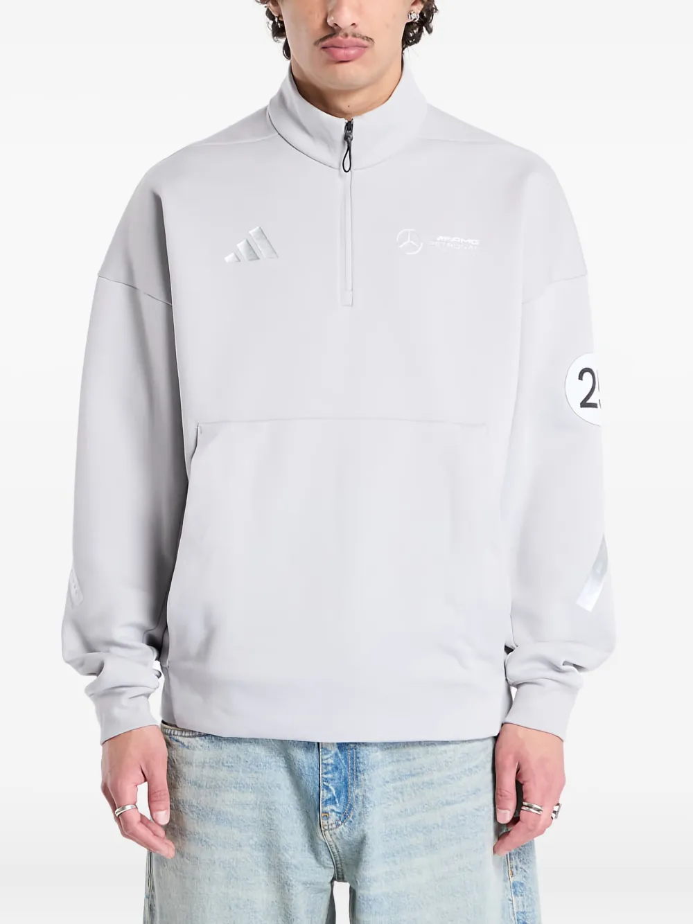 Толстовка Petronas Formula One Team из коллаборации с Mercedes AMG Adidas, серый
Толстовка Petronas Formula One Team из коллаборации с Mercedes AMG Adidas, серый