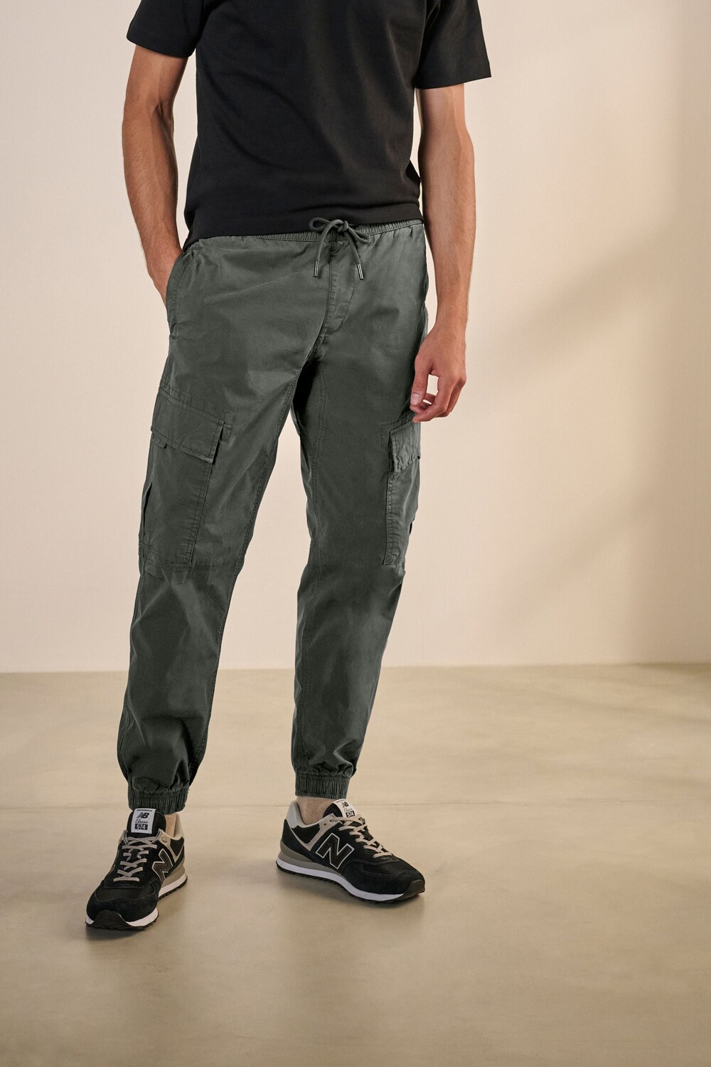 Эластичные брюки карго, 2 шт в упаковке Next, черный 
Эластичные брюки карго, 2 шт в упаковке Next, черный