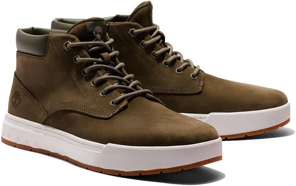 Timberland Mens Maple Grove Leather Chukka, Dark Green Nubuck
Timberland Mens Maple Grove Leather Chukka, Dark Green Nubuck