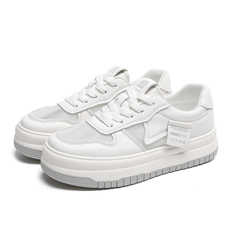 Кеды, скейтборд обувь женская низкая Mulinsen, цвет White Gray
Кеды, скейтборд обувь женская низкая Mulinsen, цвет White Gray