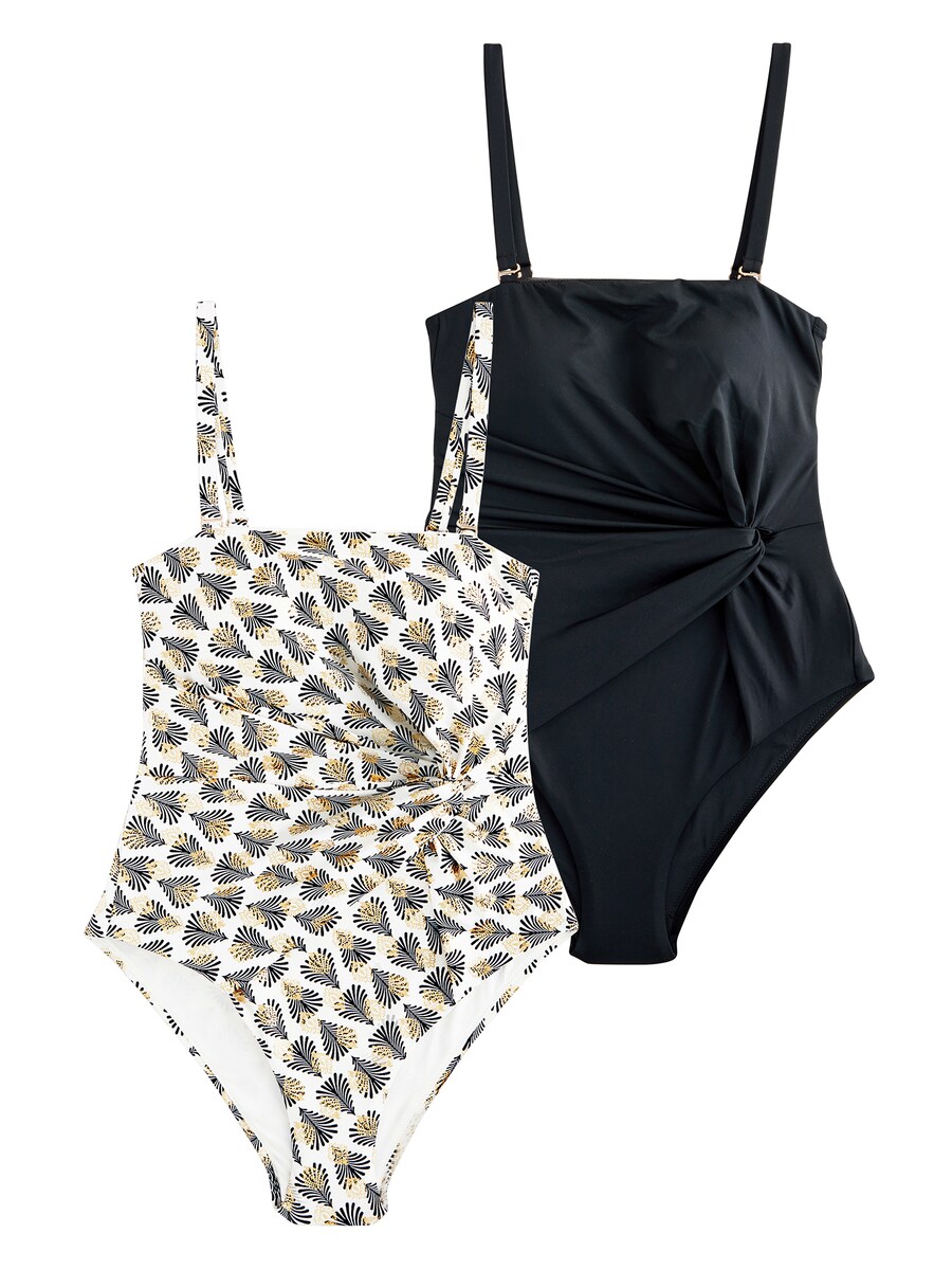 Моделирующий купальник-бралетт Next, цвет Beige/Black 
Моделирующий купальник-бралетт Next, цвет Beige/Black