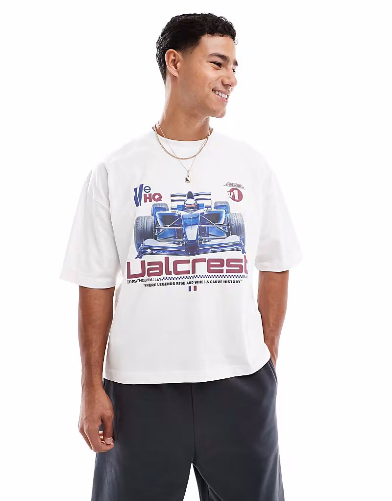 Футболка свободного кроя ASOS DESIGN свободного кроя со спортивной графикой белого цвета
Футболка свободного кроя ASOS DESIGN свободного кроя со спортивной графикой белого цвета