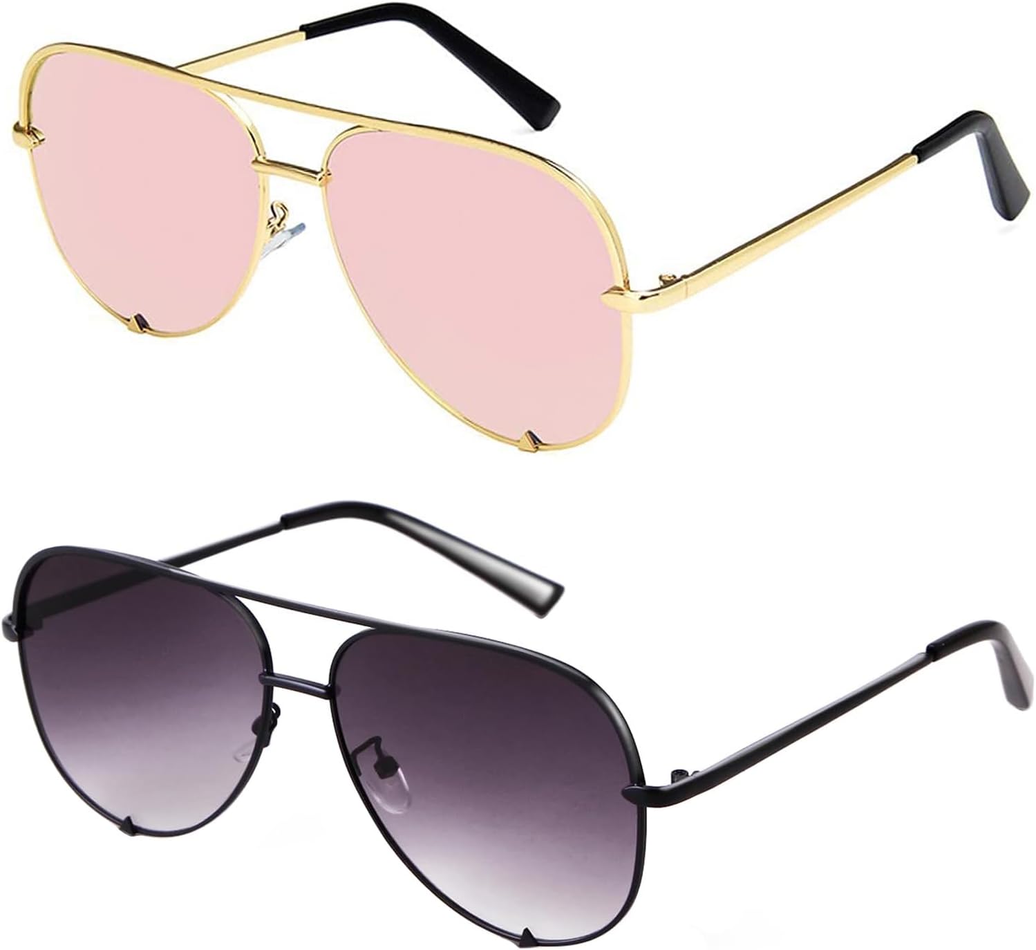 Солнцезащитные очки-авиаторы SORVINO большого размера для женщин и мужчин, модные, в стиле ретро, объемные, черные, с эффектом потертости, классическая защита от УФ-излучения, 2pack-faded+gold
Солнцезащитные очки-авиаторы SORVINO большого размера для женщин и мужчин, модные, в стиле ретро, объемные, черные, с эффектом потертости, классическая защита от УФ-излучения, 2pack-faded+gold
