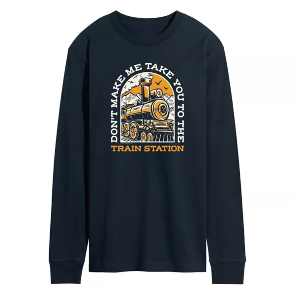 Мужская футболка с длинным рукавом и принтом железнодорожной станции Йеллоустоун Licensed Character, синий
Мужская футболка с длинным рукавом и принтом железнодорожной станции Йеллоустоун Licensed Character, синий