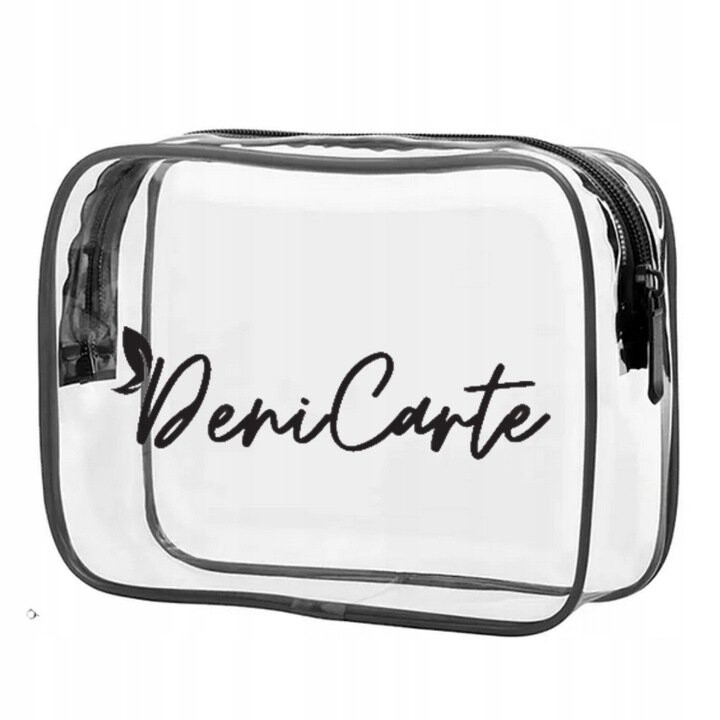 Deni Carte, Сумка для туалетных принадлежностей, прозрачная, вместительная, водонепроницаемая, большая, черная, из ПВХ 
Deni Carte, Сумка для туалетных принадлежностей, прозрачная, вместительная, водонепроницаемая, большая, черная, из ПВХ