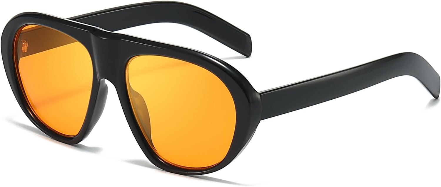 Винтажные солнцезащитные очки-авиаторы для женщин. Классическая ретро-оправа большого размера для модного использования во время вождения и на открытом воздухе. Защита от УФ-излучения UV400 KISVIBE, 02-black/Orange
Винтажные солнцезащитные очки-авиаторы для женщин. Классическая ретро-оправа большого размера для модного использования во время вождения и на открытом воздухе. Защита от УФ-излучения UV400 KISVIBE, 02-black/Orange