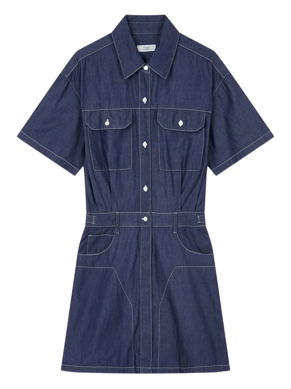 Комбинезон с короткими рукавами и карманами STUDIO TOMBOY, синий
Комбинезон с короткими рукавами и карманами STUDIO TOMBOY, синий