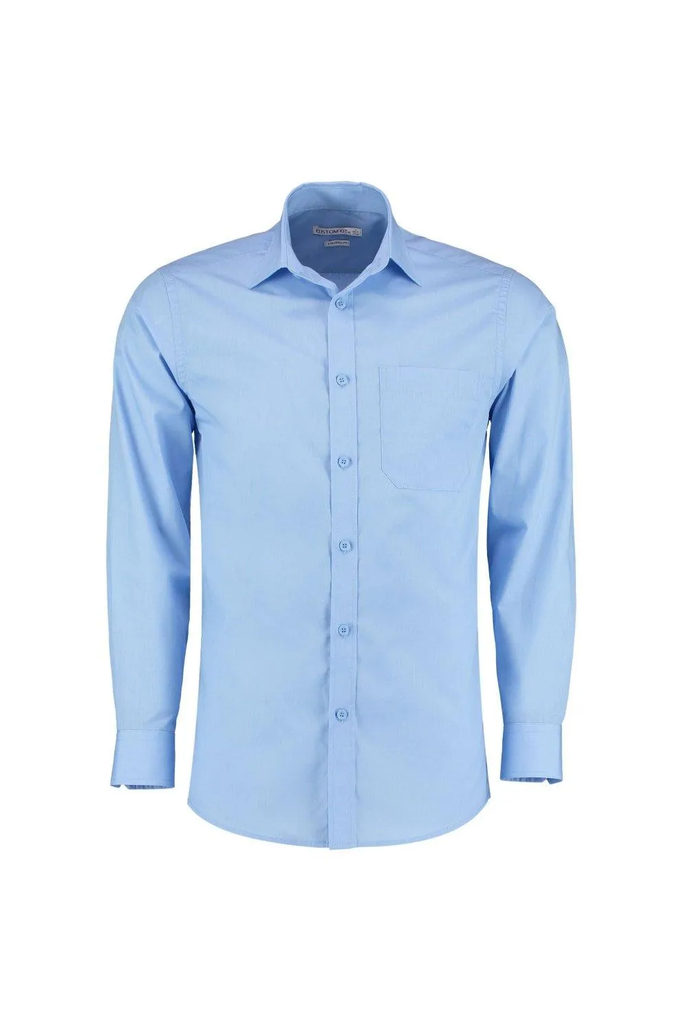 Классическая рубашка из поплина с длинными рукавами Kustom Kit, синий
Классическая рубашка из поплина с длинными рукавами Kustom Kit, синий