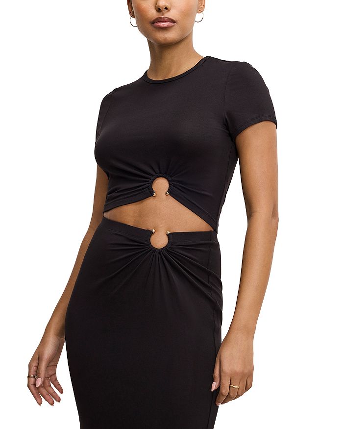 Топ из стрейч-джерси Good American, черный
Топ из стрейч-джерси Good American, черный