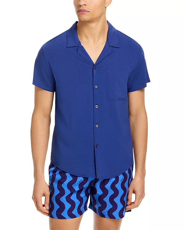 Однотонная курортная рубашка Yuasa Menswear, синий
Однотонная курортная рубашка Yuasa Menswear, синий