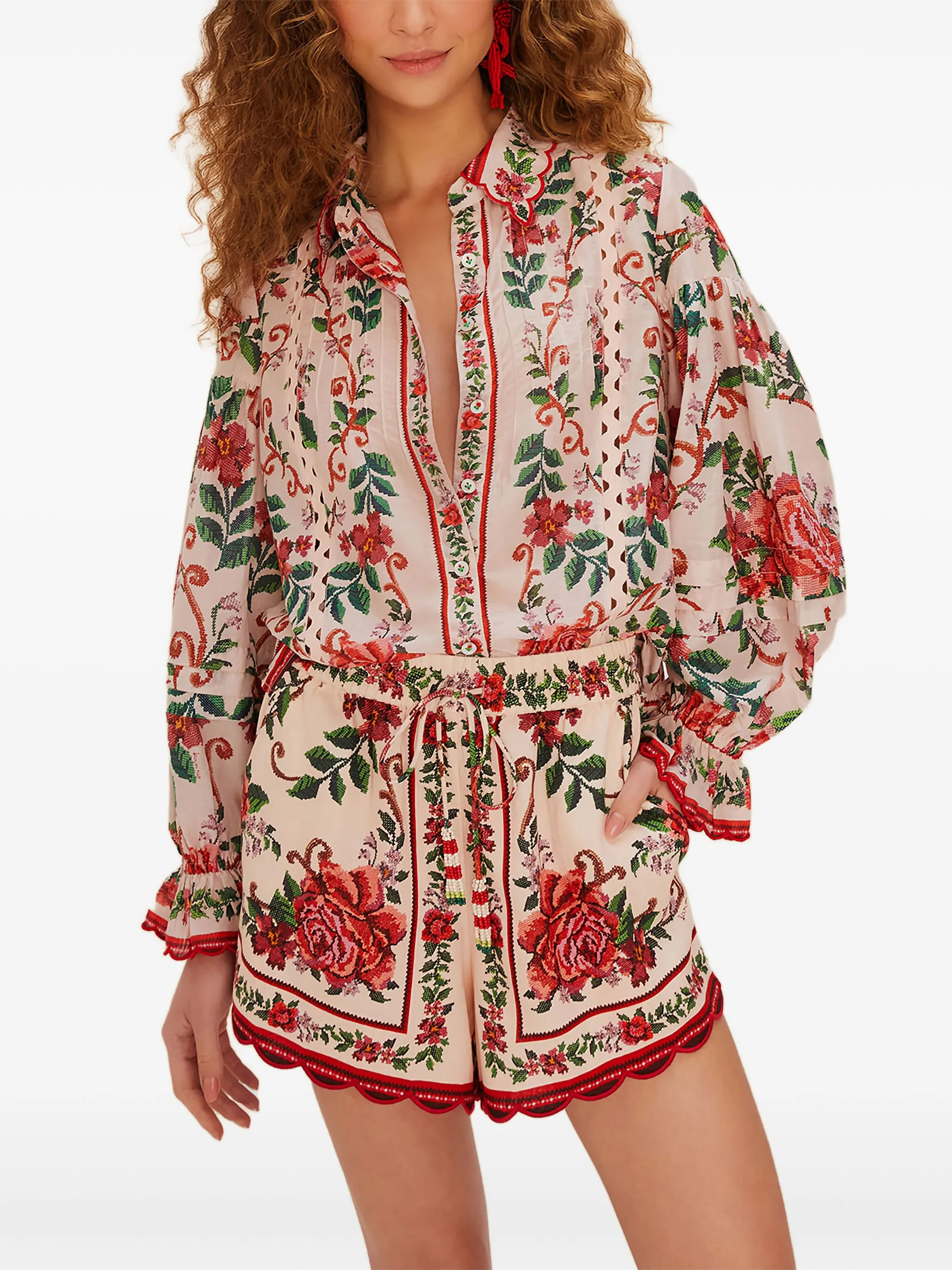 Шорты с кулиской и цветочным узором Farm Rio, розовый
Шорты с кулиской и цветочным узором Farm Rio, розовый