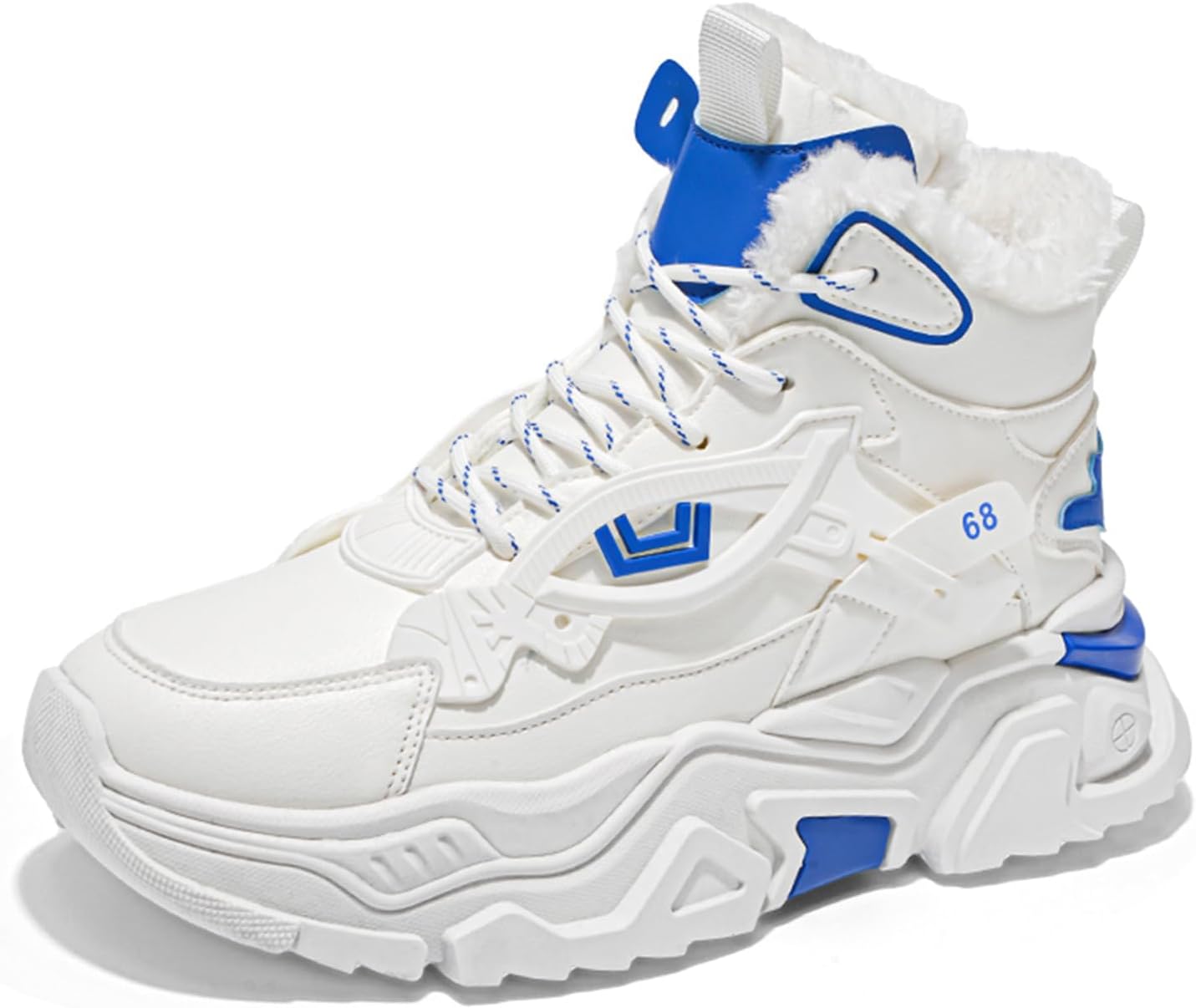 Мужские повседневные спортивные кроссовки для тенниса, работы и прогулок, массивные высокие модные кеды Spwagym, белый/синий
Мужские повседневные спортивные кроссовки для тенниса, работы и прогулок, массивные высокие модные кеды Spwagym, белый/синий
