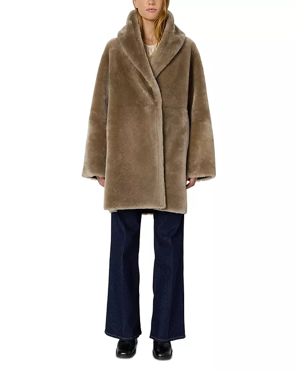 Пальто Malia с воротником-шалью из овчины Gerard Darel, коричневый
Пальто Malia с воротником-шалью из овчины Gerard Darel, коричневый