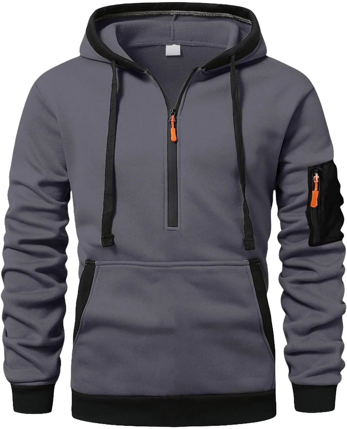 Мужская тактическая толстовка с полумолнией, длинным рукавом и карманом
Мужская тактическая толстовка с полумолнией, длинным рукавом и карманом