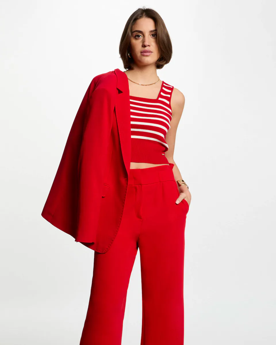 Женский трикотажный топ на широких бретелях Morgan, красный
Женский трикотажный топ на широких бретелях Morgan, красный