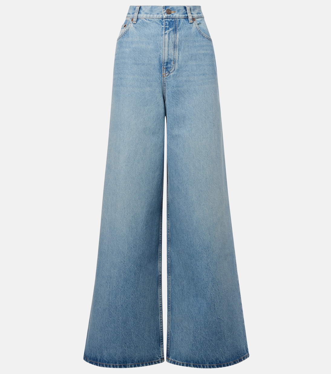 Джинсы с высокой посадкой и широкими штанинами Chloé, Iced Blue
Джинсы с высокой посадкой и широкими штанинами Chloé, Iced Blue