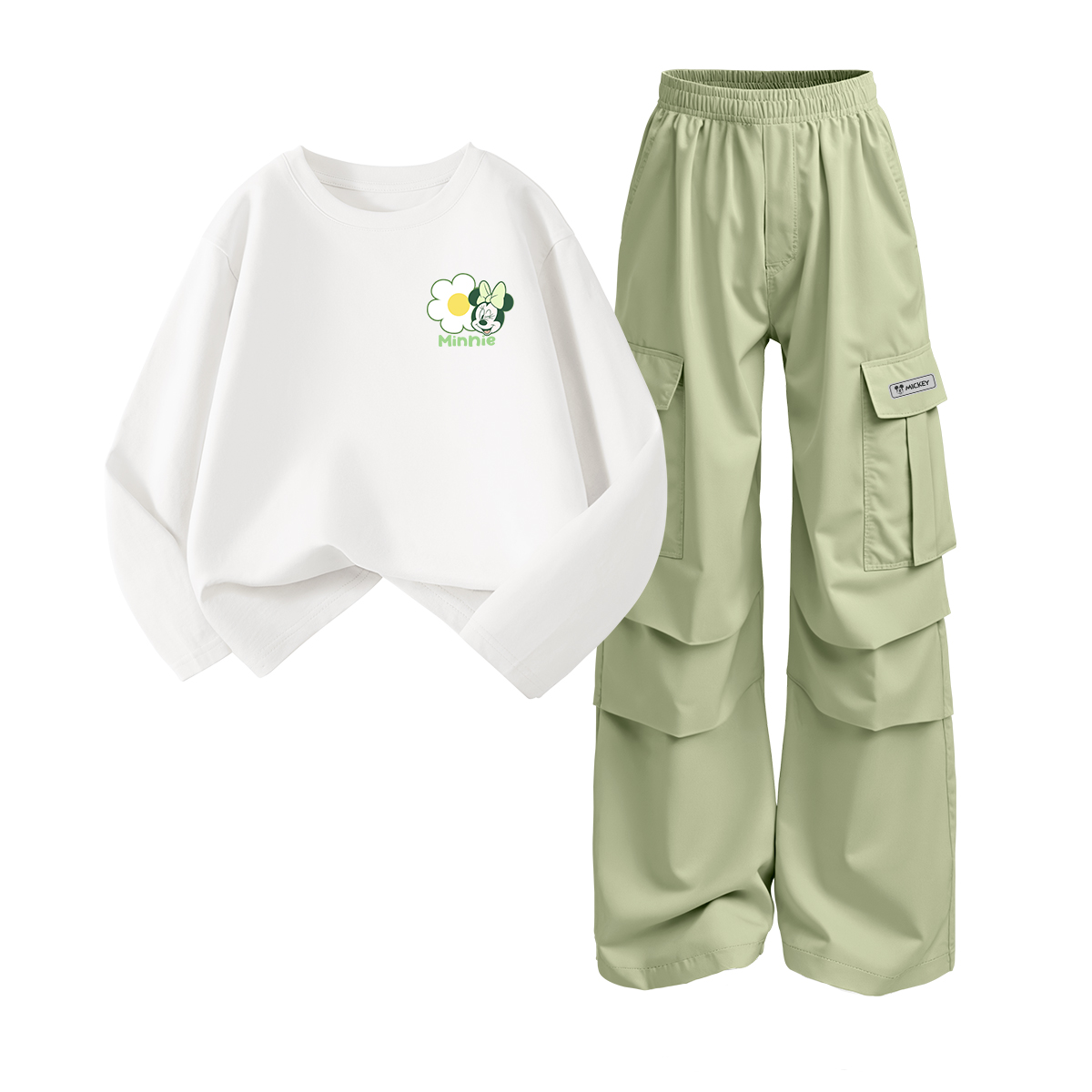 Повседневный спортивный комплект из 2 предметов для детей 3-7 лет Disney, белый/зеленый
Повседневный спортивный комплект из 2 предметов для детей 3-7 лет Disney, белый/зеленый