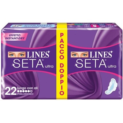 LINES Шелковые удлиненные вкладыши с крылышками, 22 шт.
LINES Шелковые удлиненные вкладыши с крылышками, 22 шт.