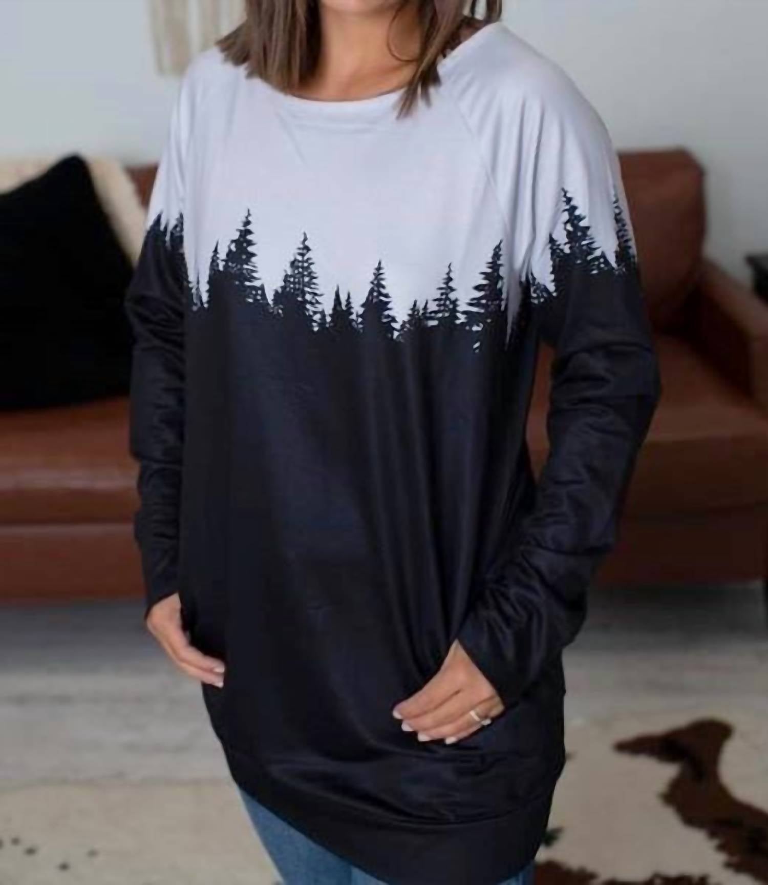 Туника с карманом реглан из можжевельника черного цвета Shirley Stone
Туника с карманом реглан из можжевельника черного цвета Shirley Stone