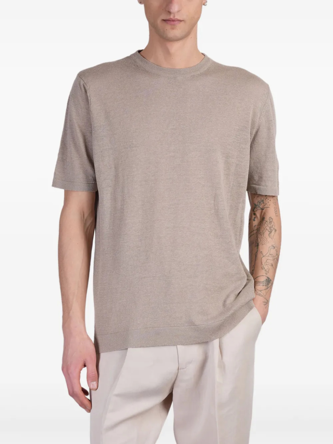 Футболка тонкой вязки Costumein, коричневый
Футболка тонкой вязки Costumein, коричневый