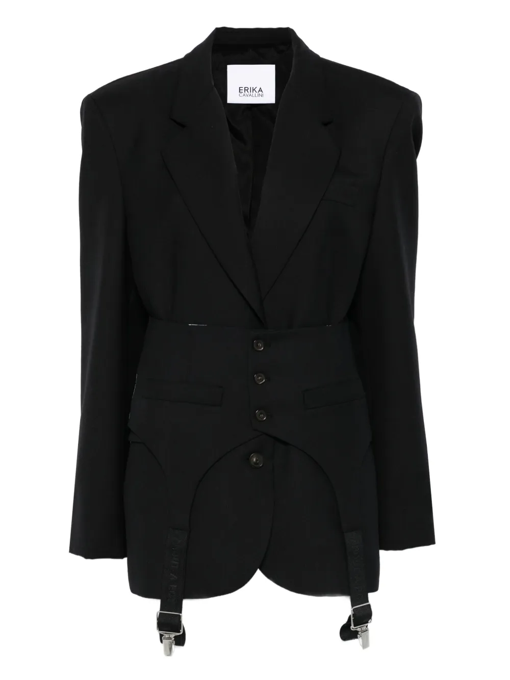 Многослойный пиджак Erika Cavallini, черный
Многослойный пиджак Erika Cavallini, черный
