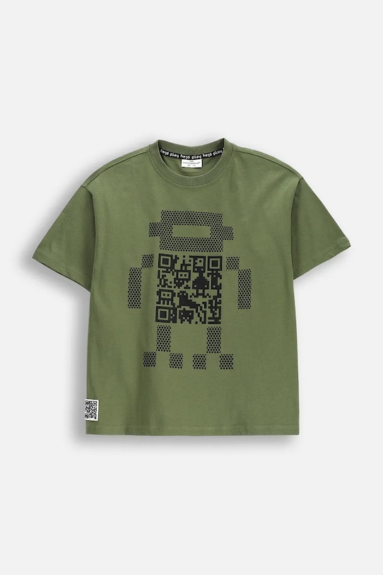 Детская хлопковая футболка Coccodrillo, зеленый
Детская хлопковая футболка Coccodrillo, зеленый