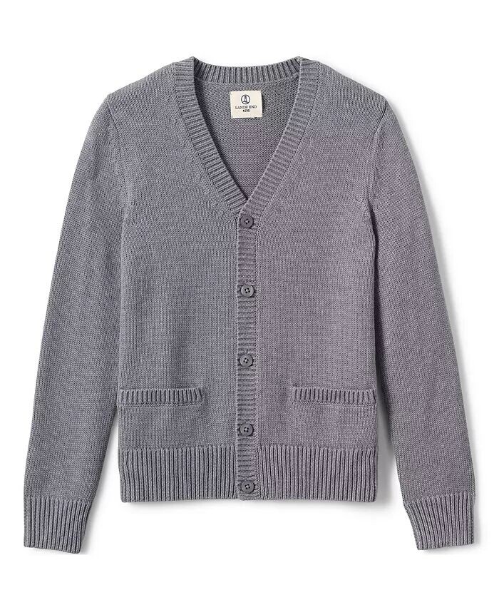 Школьная форма для мальчиков, хлопковый свитер с пуговицами из модала и кардигана спереди Lands' End, красный
Школьная форма для мальчиков, хлопковый свитер с пуговицами из модала и кардигана спереди Lands' End, красный