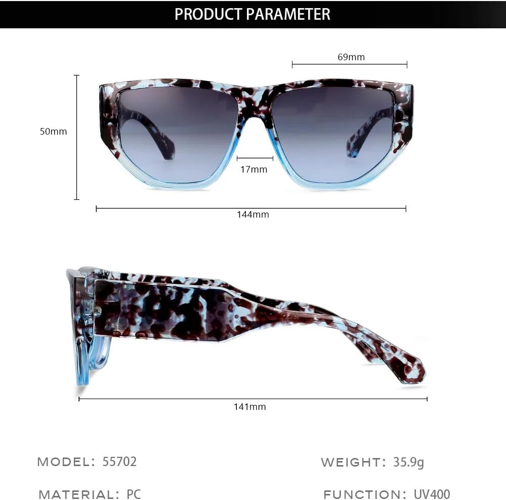 Большие женские солнцезащитные очки с широкими дужками, ретро-стиль, дорожные очки с цветочным принтом, мужские очки с защитой от УФ-излучения UV400 MTZJH, Blue
Большие женские солнцезащитные очки с широкими дужками, ретро-стиль, дорожные очки с цветочным принтом, мужские очки с защитой от УФ-излучения UV400 MTZJH, Blue