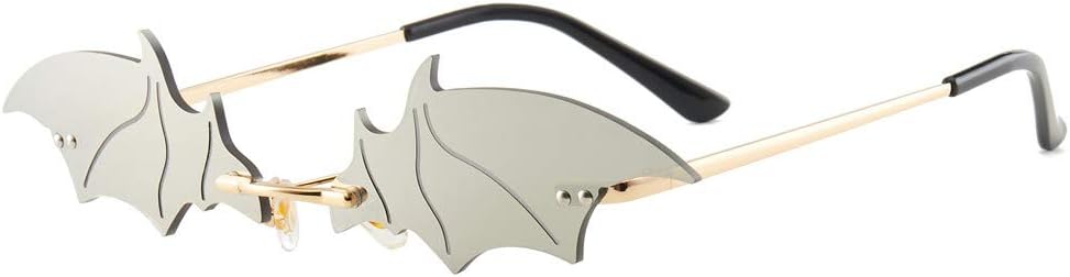 Солнцезащитные очки LASPOR в стиле ретро без оправы для женщин и мужчин, маленькие, винтажные, в форме летучей мыши, с металлической оправой, защита UV400, Mirrored White
Солнцезащитные очки LASPOR в стиле ретро без оправы для женщин и мужчин, маленькие, винтажные, в форме летучей мыши, с металлической оправой, защита UV400, Mirrored White