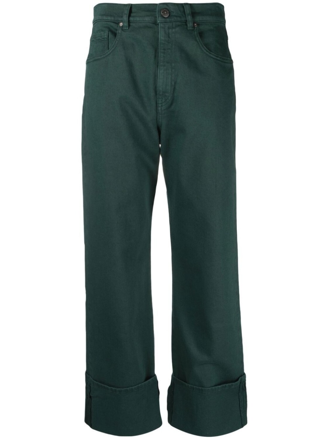 P.A.R.O.S.H. прямые брюки с подворотами, зеленый
P.A.R.O.S.H. прямые брюки с подворотами, зеленый