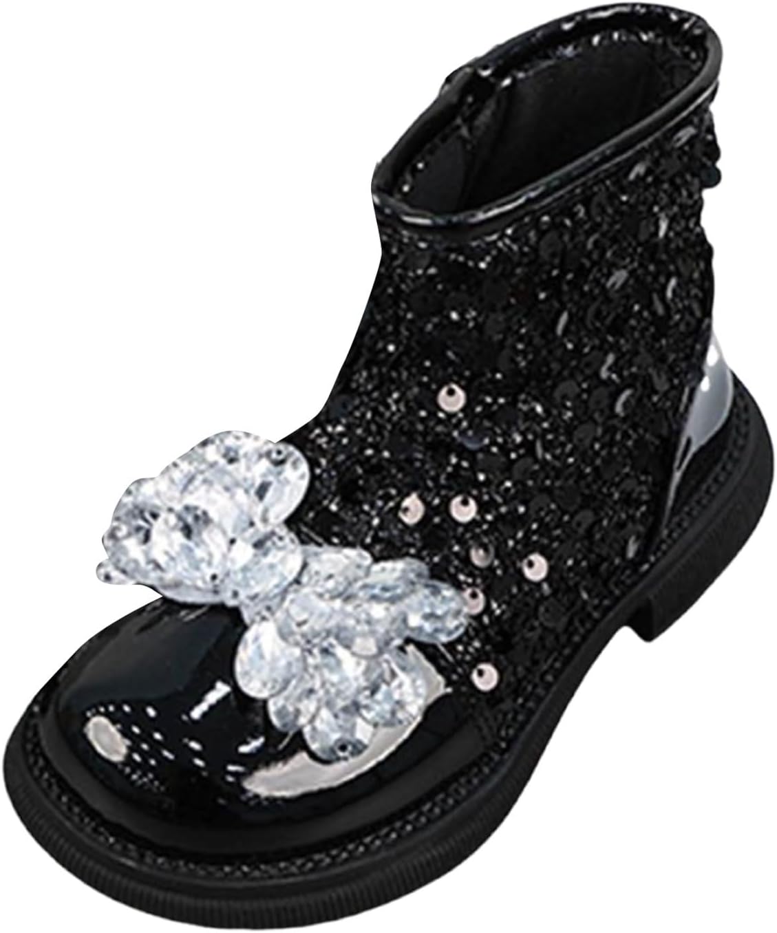 Ботильоны IWIHMIV для девочек с боковой застежкой-молнией, осенние сапожки, нарядные ботинки, уличная обувь, не скользящие, теплые, высокие ботинки для прогулок, Black
Ботильоны IWIHMIV для девочек с боковой застежкой-молнией, осенние сапожки, нарядные ботинки, уличная обувь, не скользящие, теплые, высокие ботинки для прогулок, Black