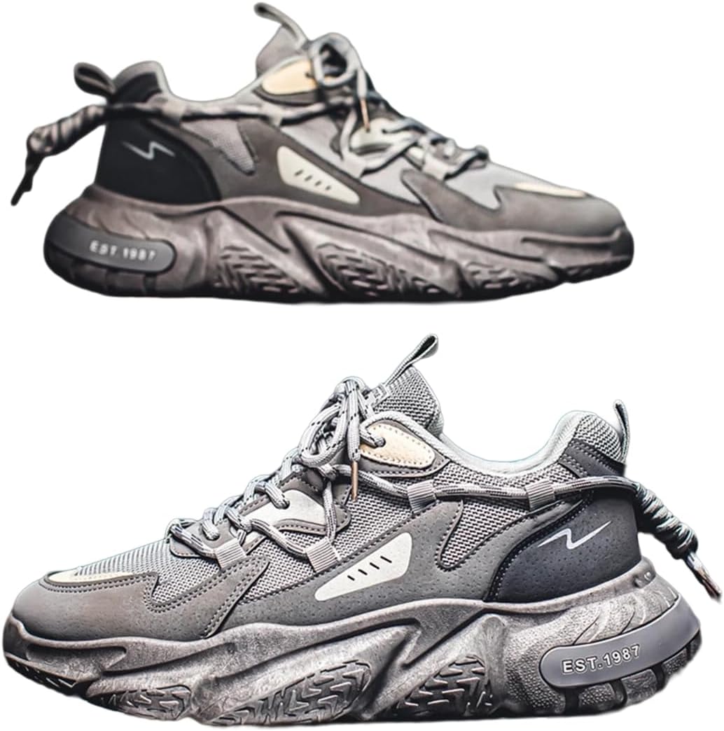 Мужские кроссовки Y2K с сетчатым материалом, массивного стиля, с эффектом увеличения роста, для осеннего отдыха на улице, бега и путешествий, с противоскользящей толстой подошвой и современным уличным дизайном Ctkvbmeoi, серый
Мужские кроссовки Y2K с сетчатым материалом, массивного стиля, с эффектом увеличения роста, для осеннего отдыха на улице, бега и путешествий, с противоскользящей толстой подошвой и современным уличным дизайном Ctkvbmeoi, серый