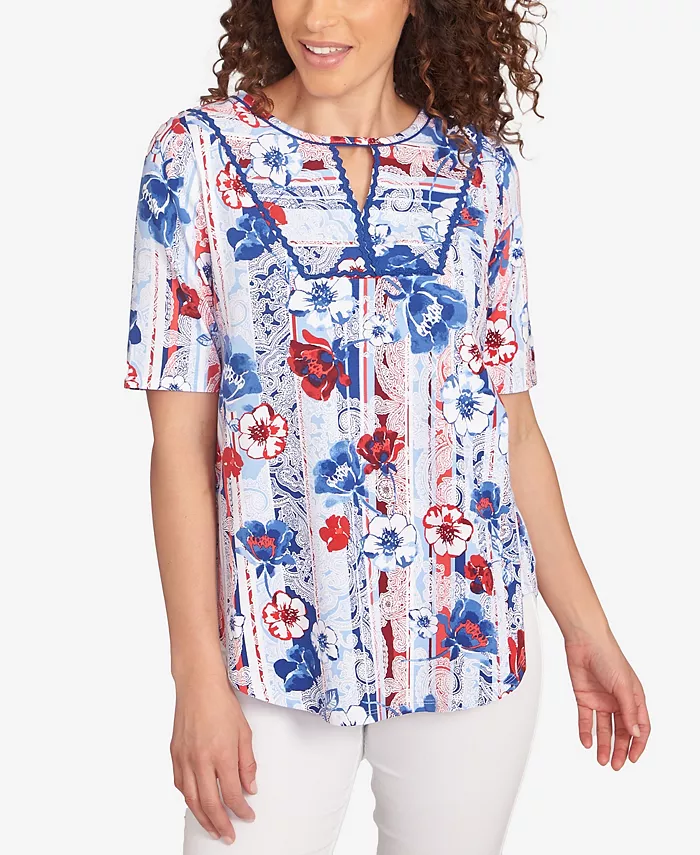 Вязаный топ Petite Riviera с цветочным полосатым принтом Ruby Rd., мультиколор
Вязаный топ Petite Riviera с цветочным полосатым принтом Ruby Rd., мультиколор