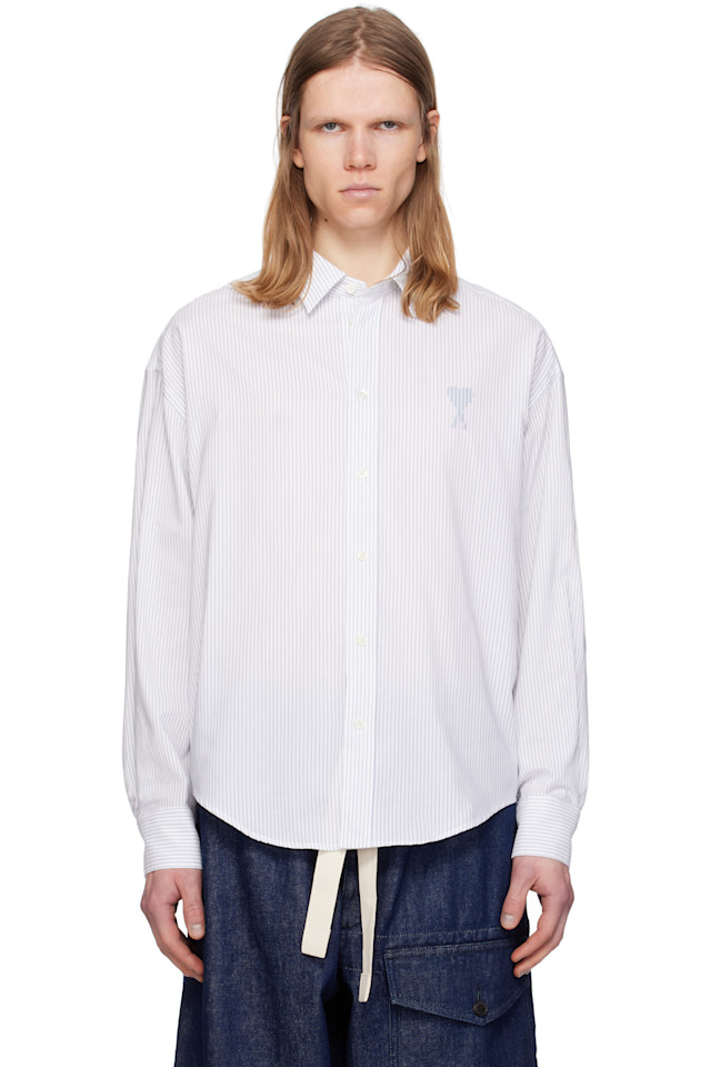 Хлопковая рубашка свободного кроя boxy fit Ami Paris, мультиколор
Хлопковая рубашка свободного кроя boxy fit Ami Paris, мультиколор