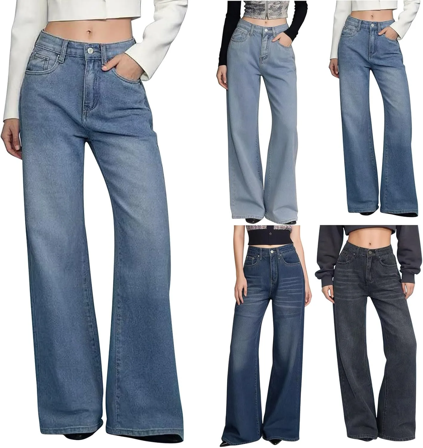 SMIDOW джинсы Wide Leg для женщин High Waisted Stretchy
SMIDOW джинсы Wide Leg для женщин High Waisted Stretchy