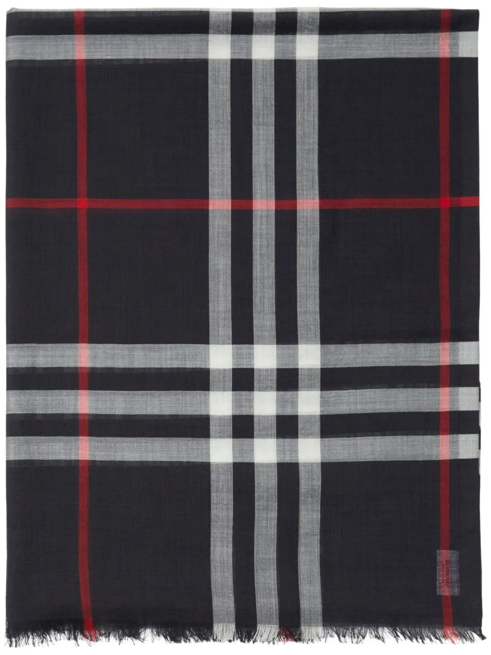 Клетчатый шарф из смесовой шерсти BURBERRY, черный
Клетчатый шарф из смесовой шерсти BURBERRY, черный