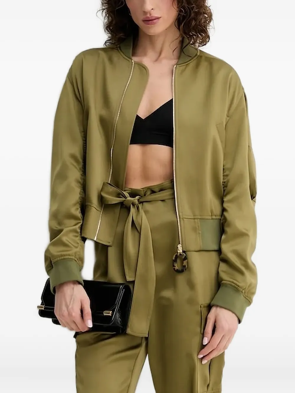 Бомбер на молнии SIMONA CORSELLINI, зеленый
Бомбер на молнии SIMONA CORSELLINI, зеленый